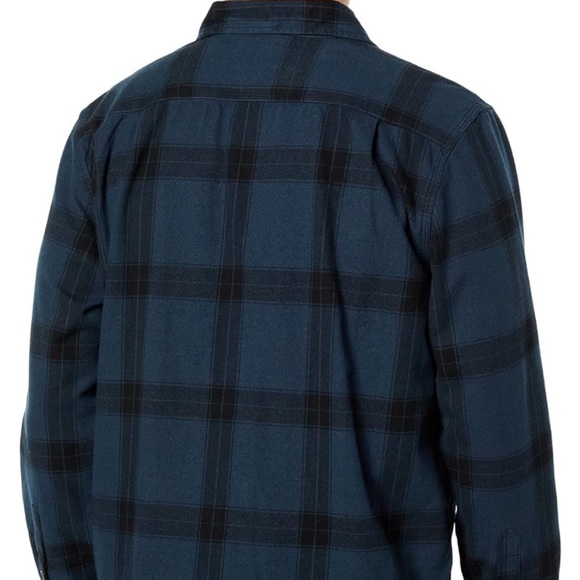3XL Carhartt Men's 105439 Loose Fit Heavyweight Flannel Plaid Shirt Night Blue - Picture 2 of 6